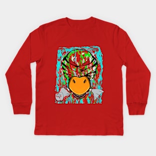 Sick duck Kids Long Sleeve T-Shirt